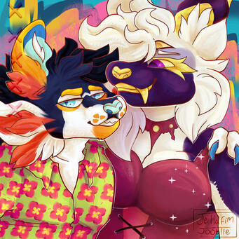 Rendered 2-Character Halfbody Rendered 2-Character Halfbody